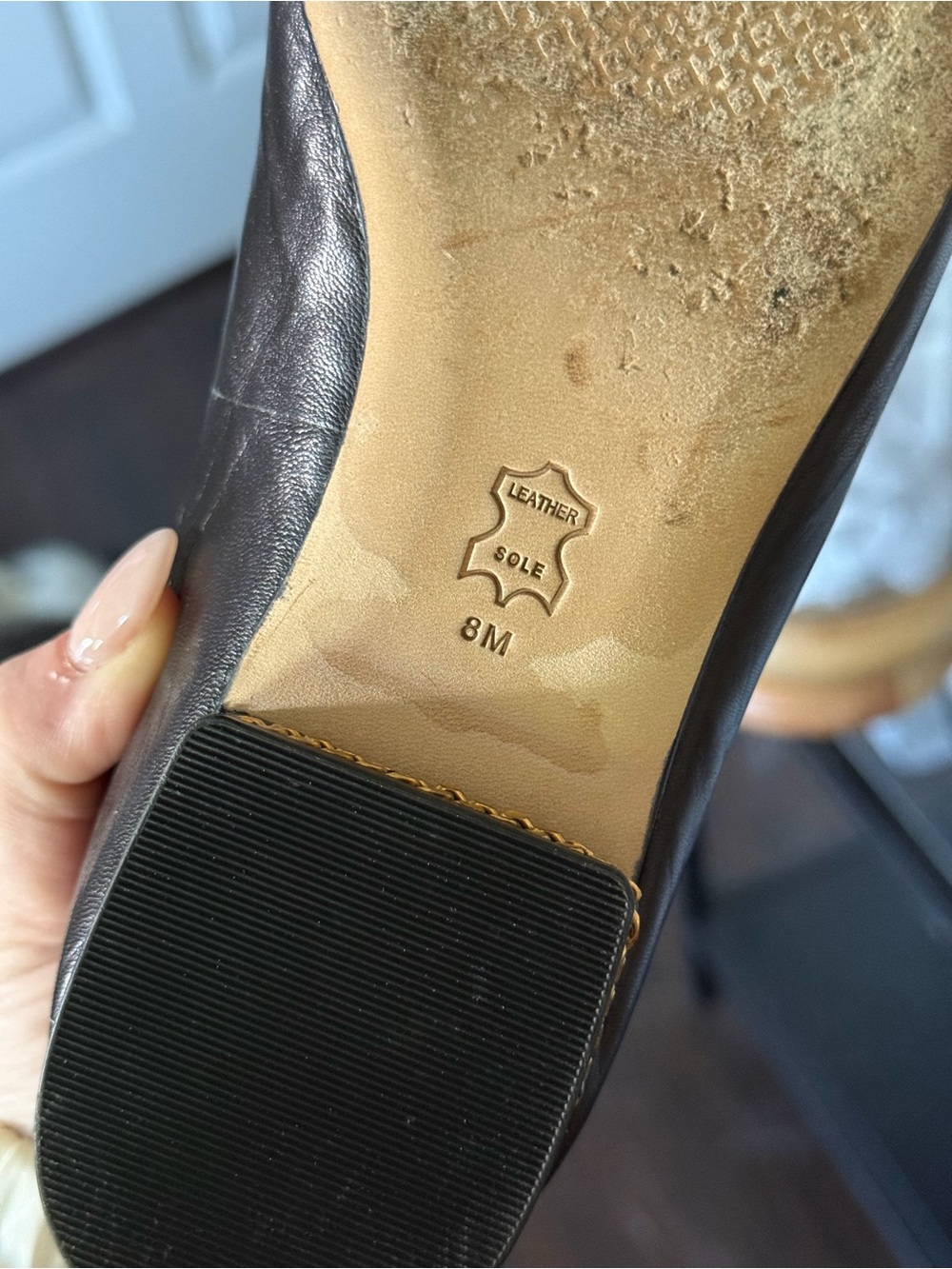 Tory Burch Black Leather Embossed Logo Ruby Loafers - Picture 4 of 4